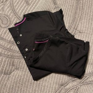 Purple yoga Healing hands scrubs